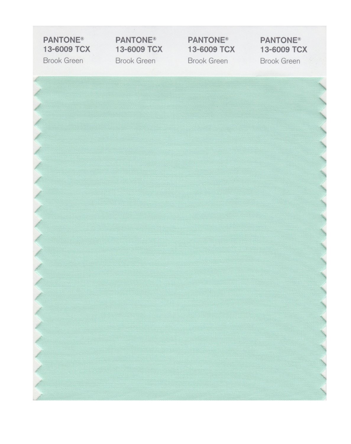 Pantone Cotton Swatch 13-6009 Brook Green