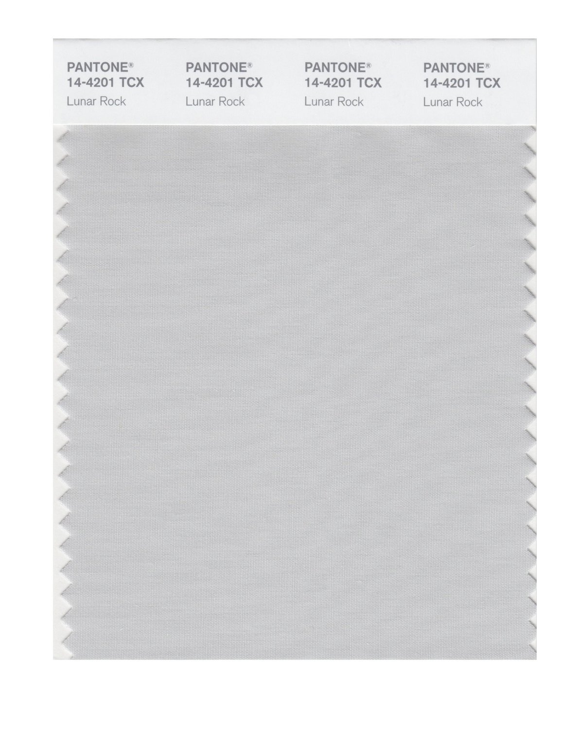 Pantone Cotton Swatch 14-4201 Lunar Rock