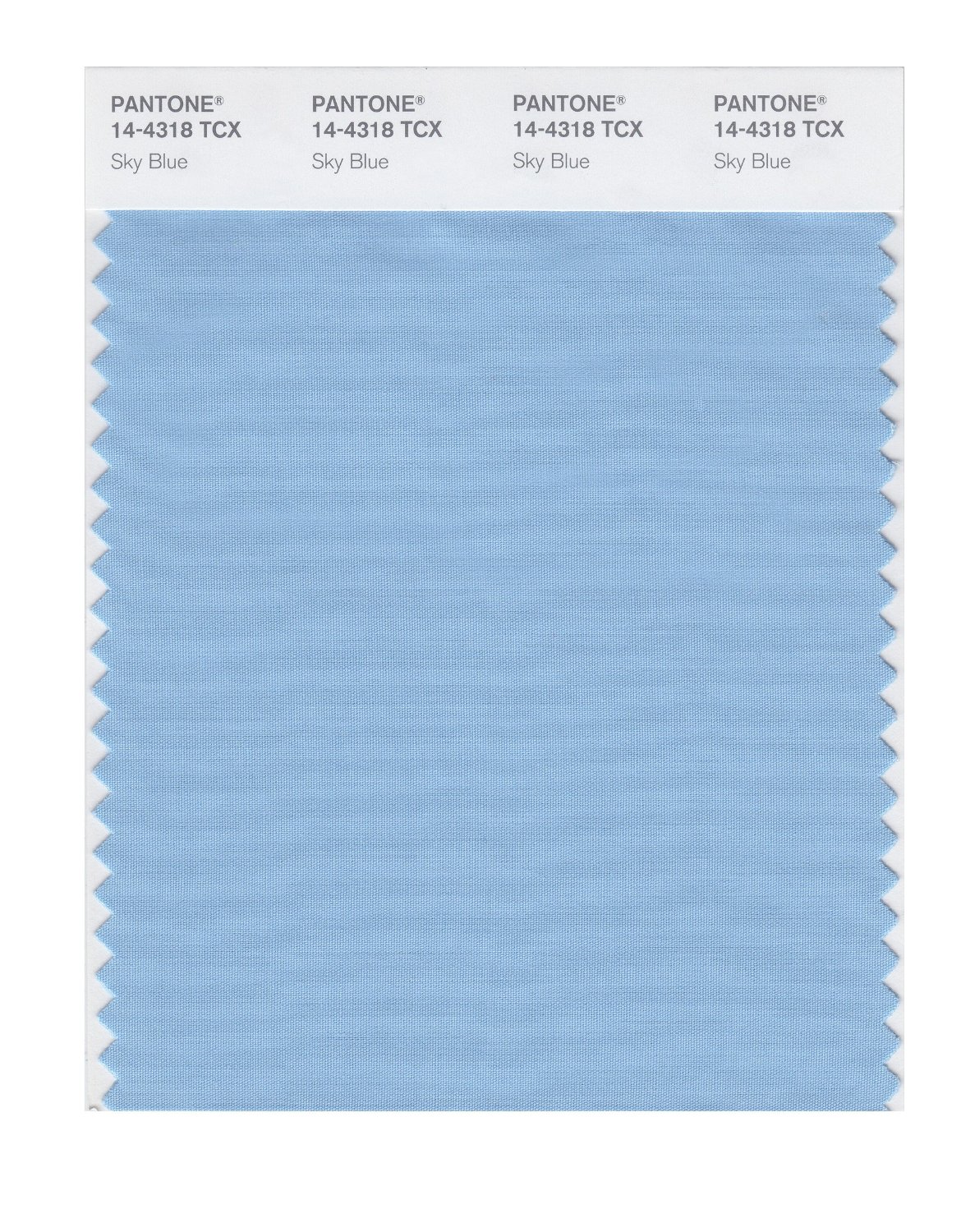 Pantone Cotton Swatch 14-4318 Sky Blue