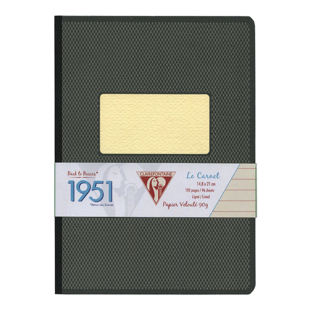 Clairefontaine Clothbound Notebook Black A5 - Picture 1 of 1