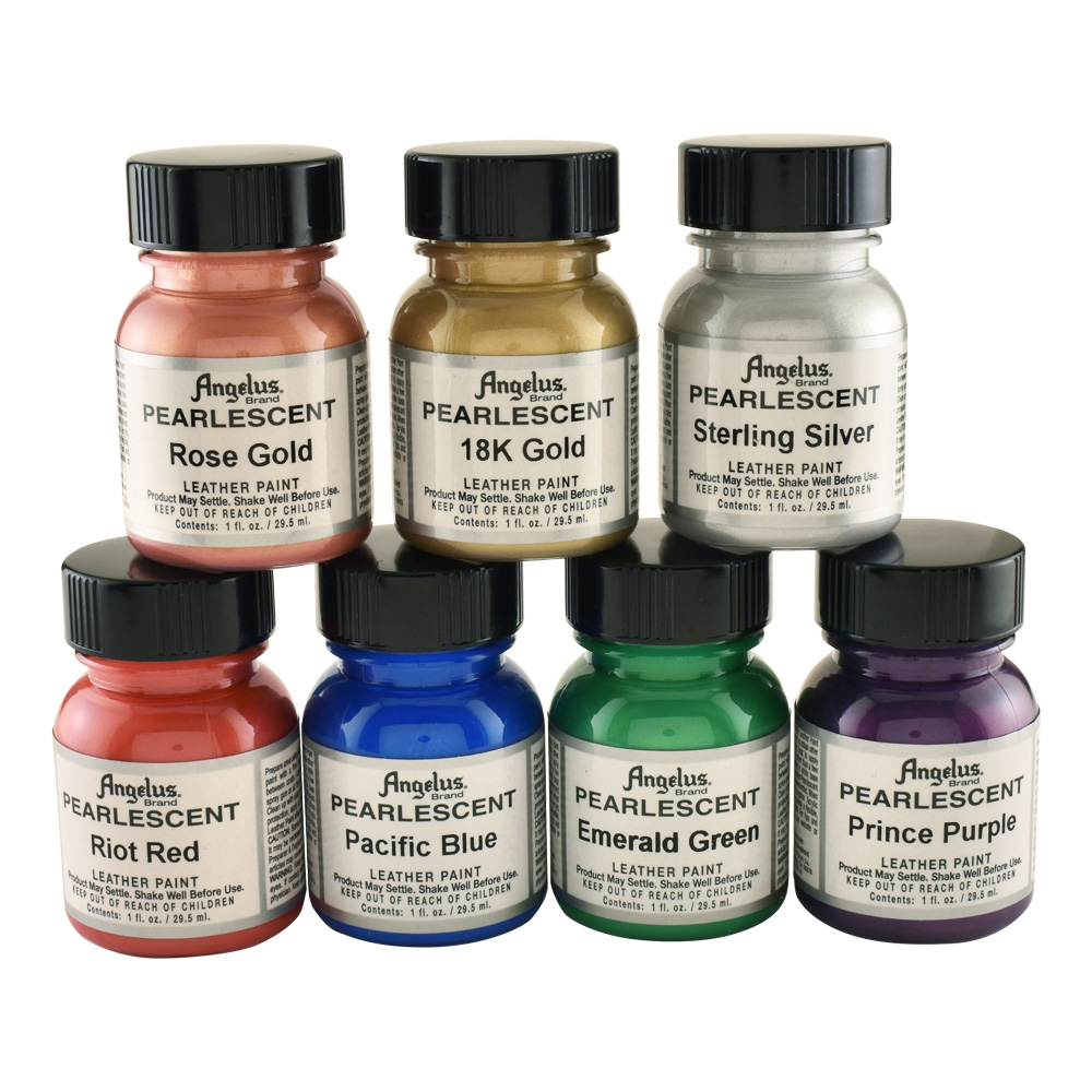  Angelus Acrylic Leather Paint Red 1oz : Arts, Crafts