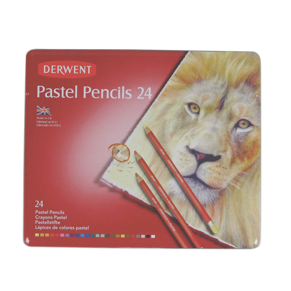 BUY Derwent Pastel 24 Pencil Metal Tin Set