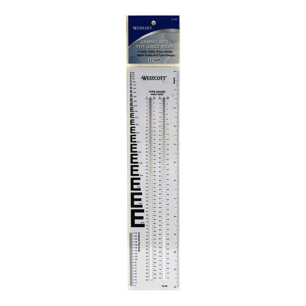 Westcott GA-88 Graphic Arts Ruler 12