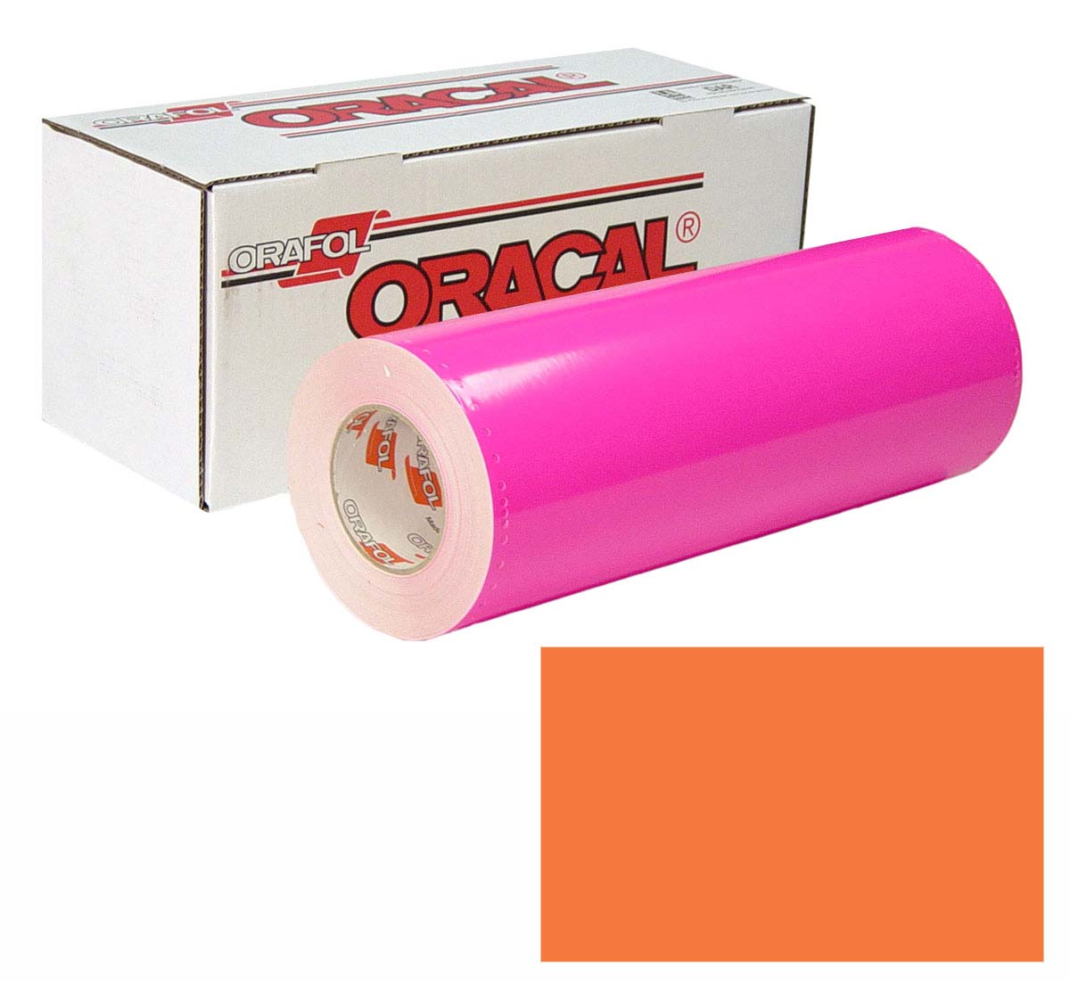 ORACAL 7510 Fluor 15in X 50yd 038 Red Orng