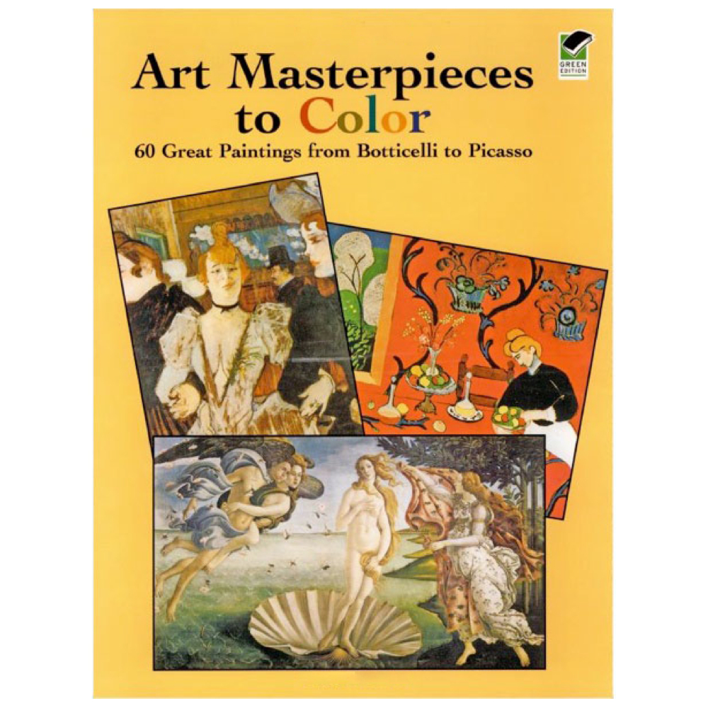 BUY Dover Coloring Book 60 Art Masterpieces