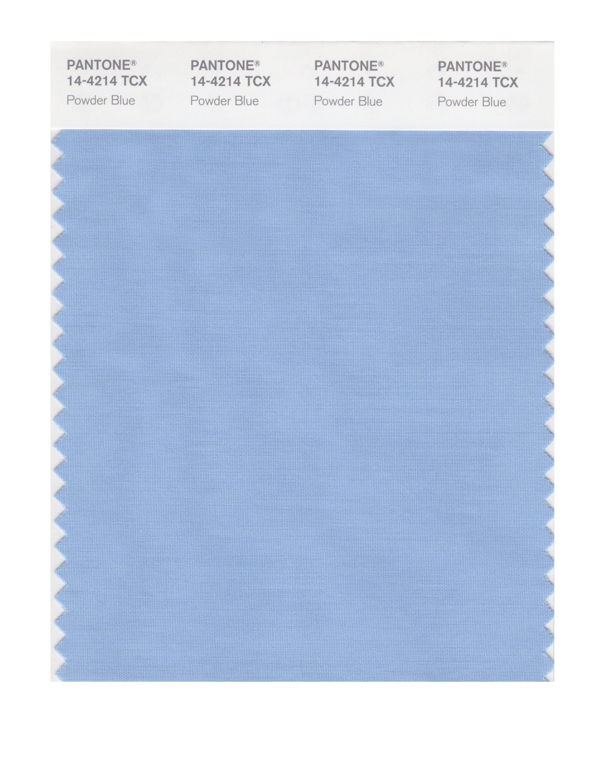 Pantone TPG 8.5X11 Sheet 14-4214 Powder Blue