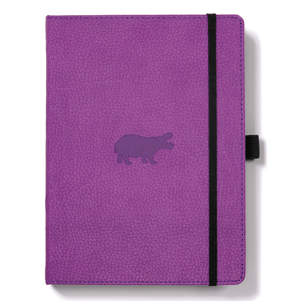 BUY Dingbats A5 Purple Hippo Notebook Graph