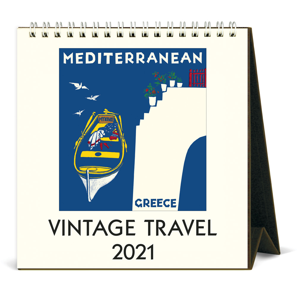 BUY Cavallini 2021 Desk Calendar Travel