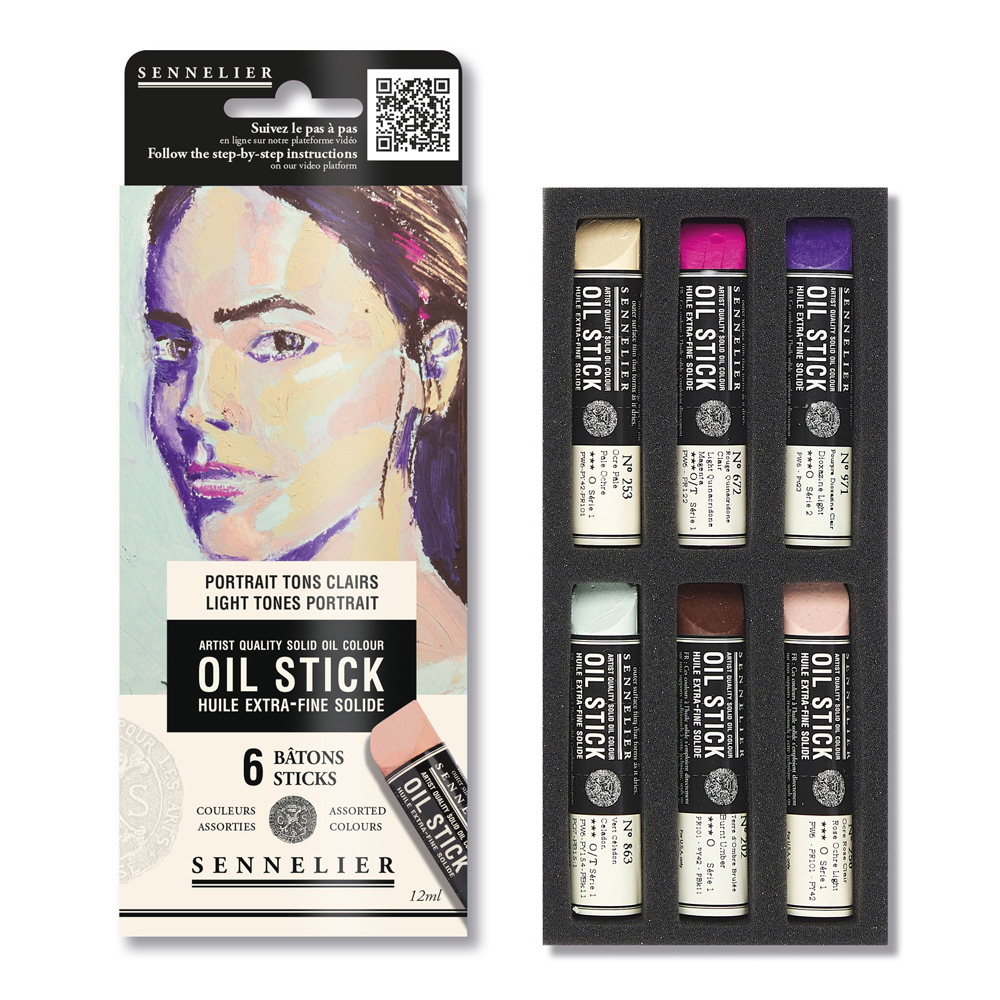 Sennelier Oil Stick Mini Portrait Lt Set/6