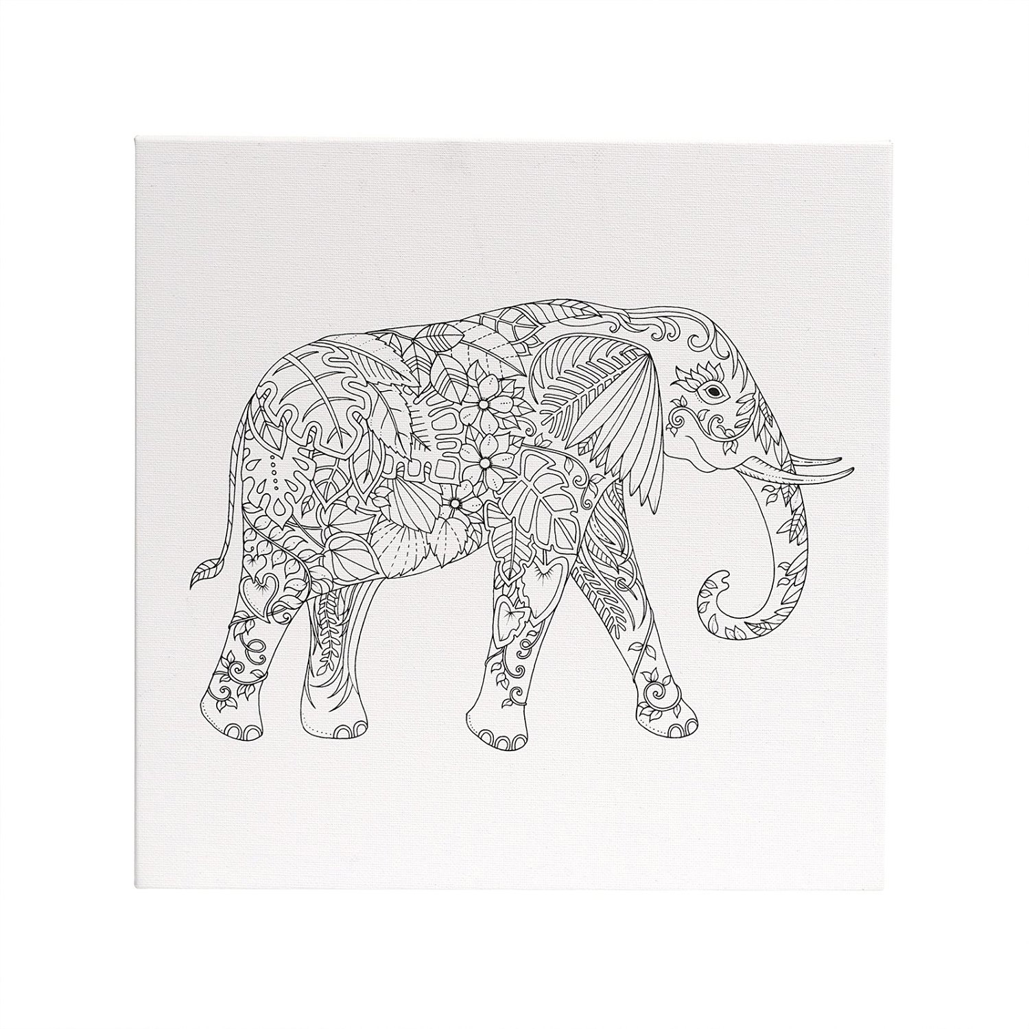 Download BUY Magical Jungle Coloring Canvas Elephant 12X12