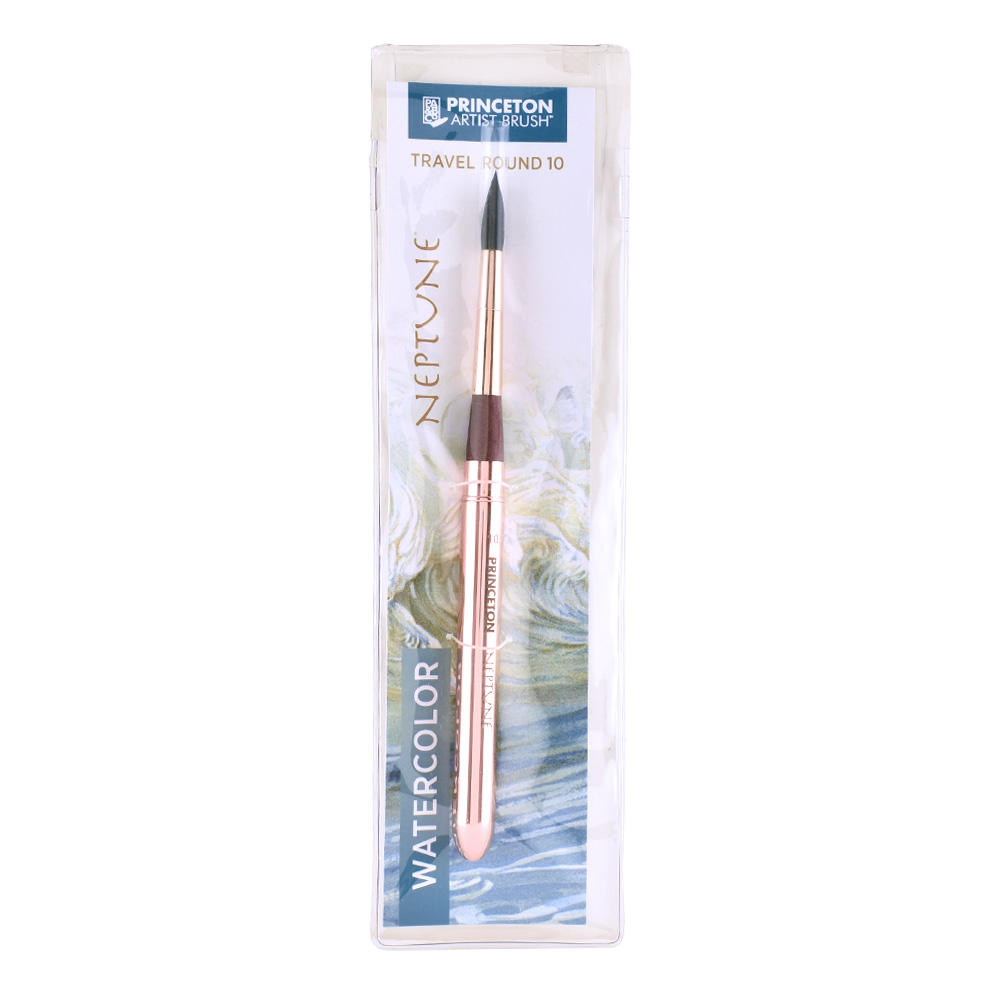 Princeton Neptune Series 4750 Synthetic Squirrel Brush - Travel Round Size 10