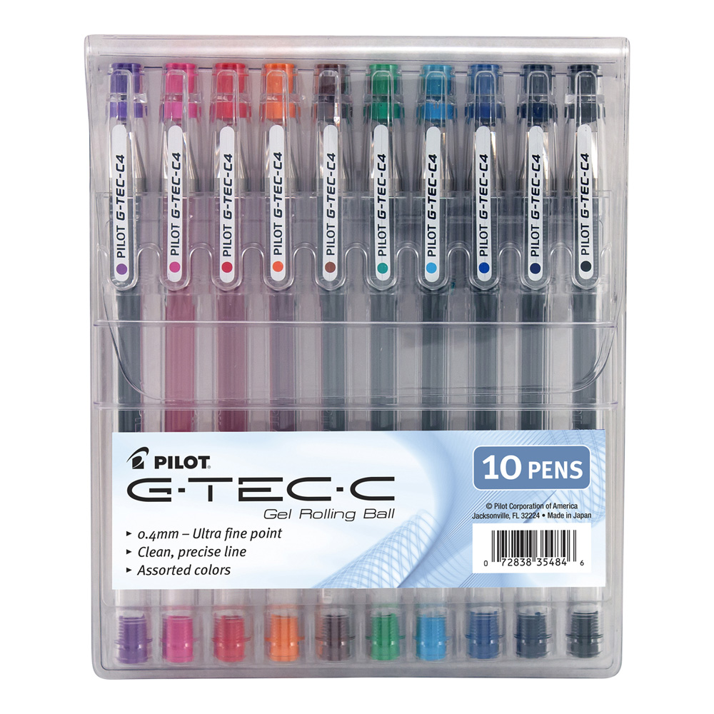 BUY Pilot G-Tec-C Ultra Fine Gel Pen Asstd 10Pack