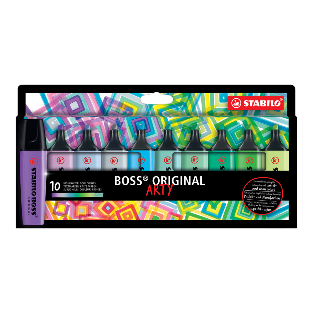 Stabilo Boss Original Arty Set/10 Cool Colors