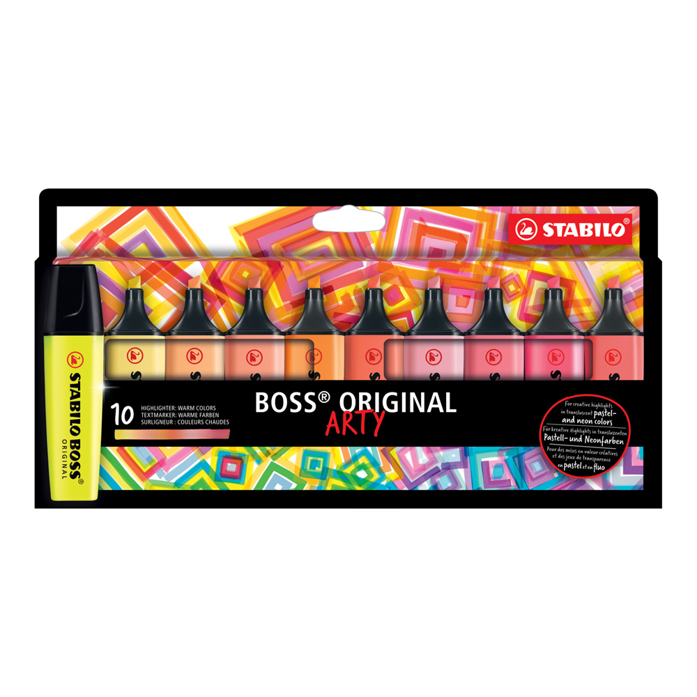 Stabilo Boss Original Arty Set/10 Warm Colors