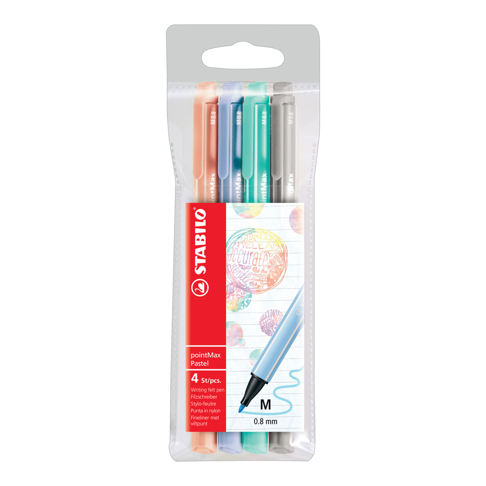 Stabilo Pointmax 4 Color Pastel Set