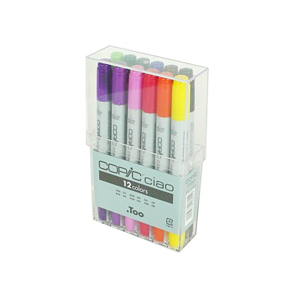 BUY Copic Ciao Markers 12 Color Basic Set