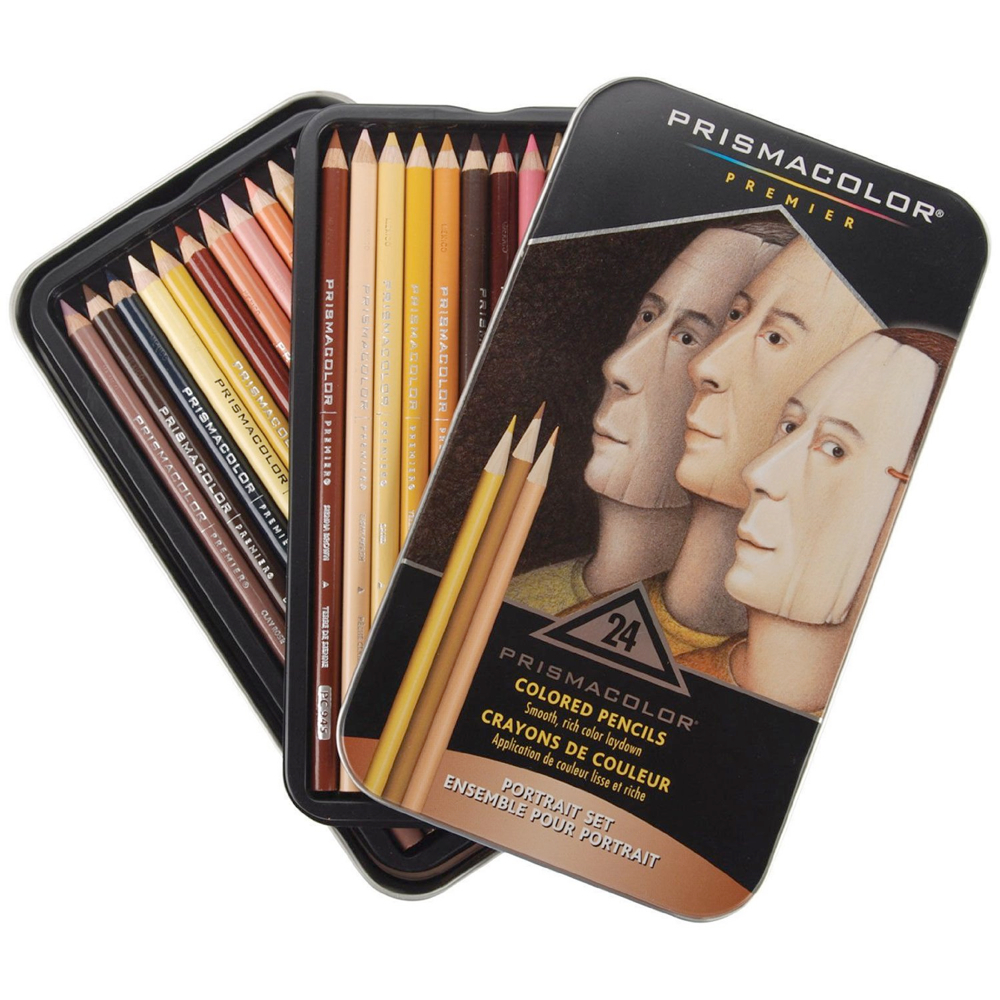 Prismacolor 132 150 Genuine Skin Color 24 72 Portrait Soft Core Pencil Wood  Color Pencils For Artist Sketch School Art Supplies
