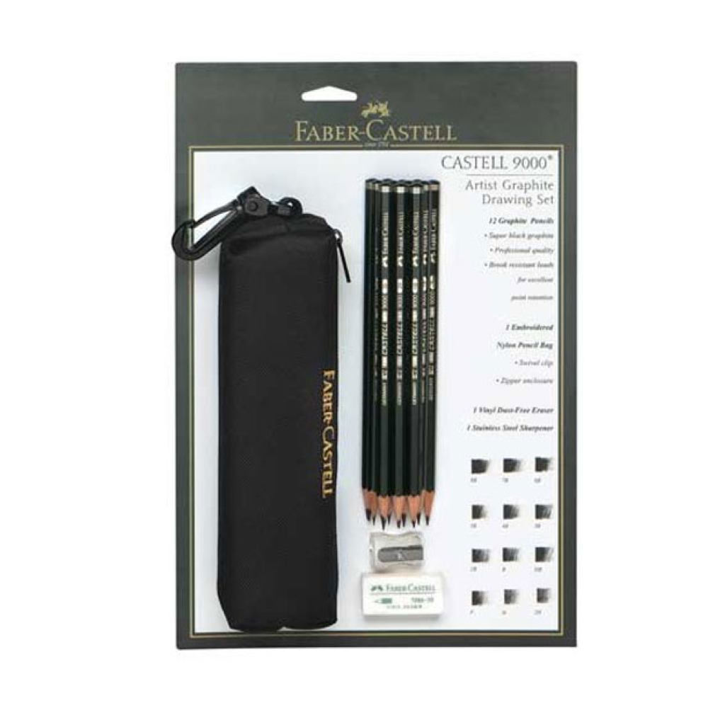 BUY FaberCastell 9000 Drawing Pencil Bag Set
