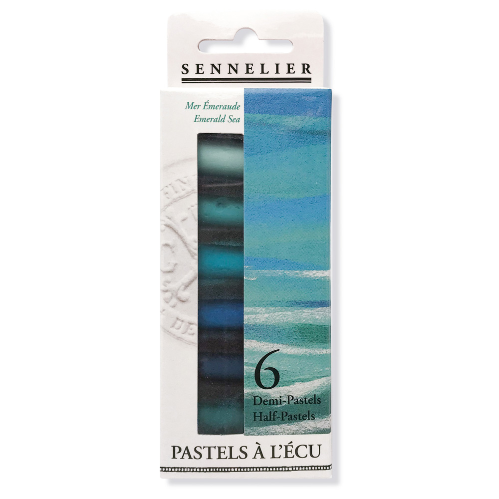 Sennelier Xsoft Half Pastel Set/6 Emerald Sea