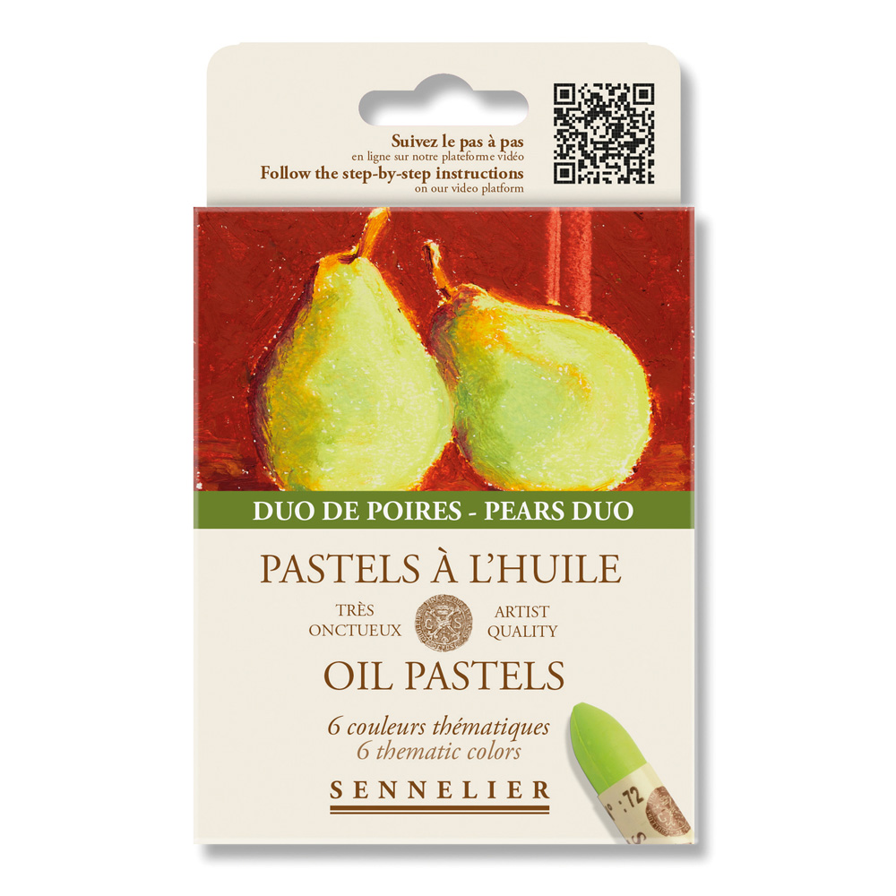 Sennelier Oil Pastel Stick Set/6 Pears Duo