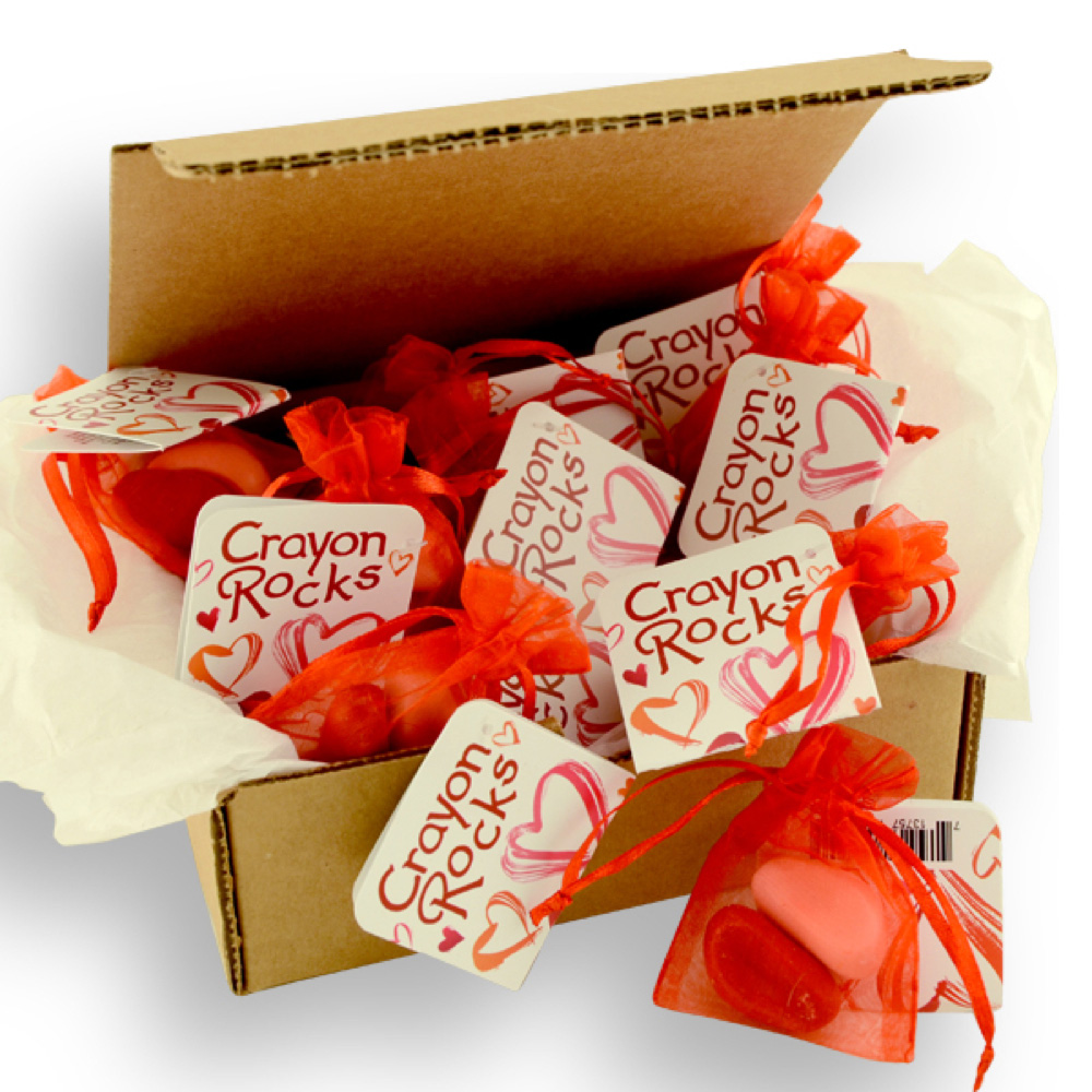 BUY Crayon Rocks Box Of 25 Bags Valentines