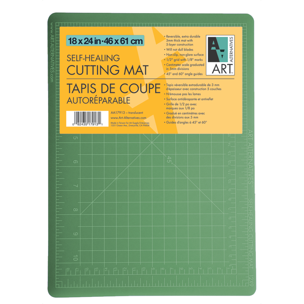 Reversible Self-Healing Cutting Mat 18x24 Double-Sided Non-Slip