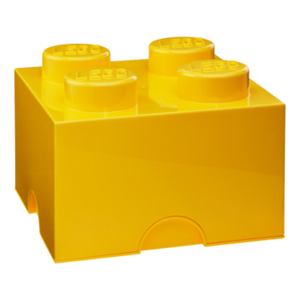 yellow lego storage