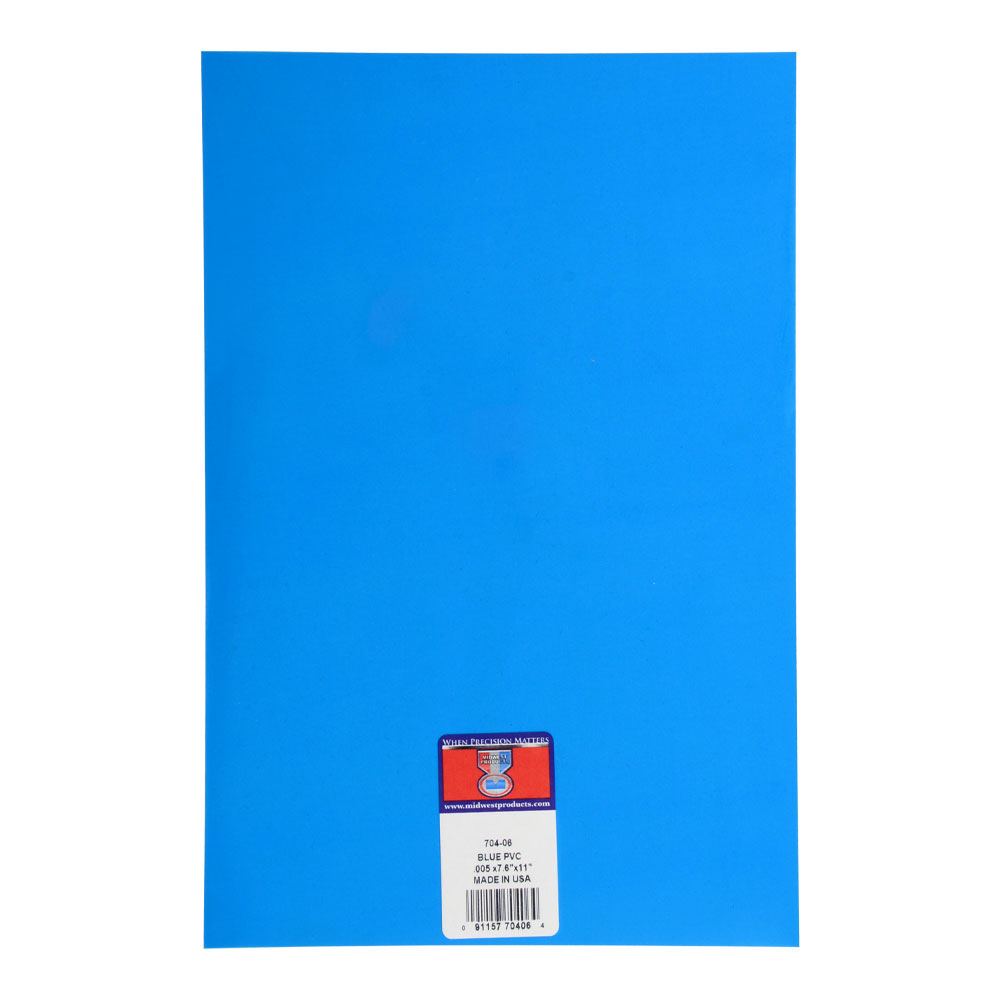 BUY Pvc Sheet Blue .005 X 7.6 X 11 Inches