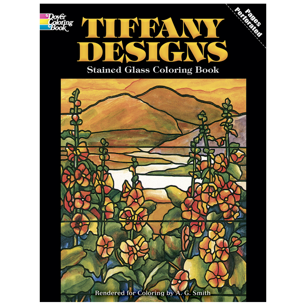 BUY Dover Stained Glass Coloring Book Tiffany